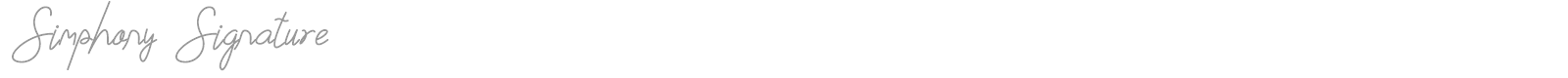 Simphony Signature font preview